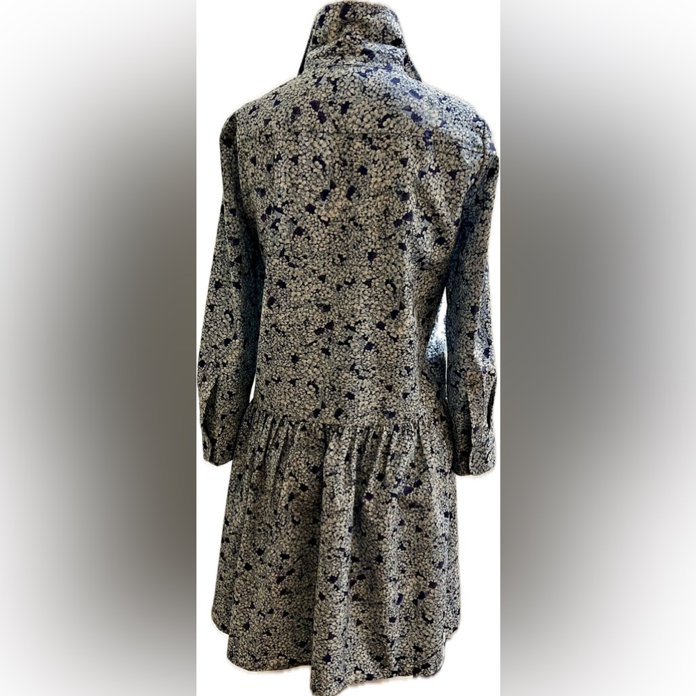 Tuckernuck Floral Blue and White Long Sleeve Short Dress XXS - Picture 3 of 8